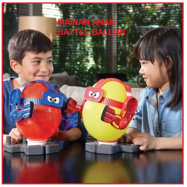 MAINAN ANAK BATTLE ROBOT BOXING / TINJU RING /  Adu Jotos Robot Balon BOXING - GAME BATTLE BALLOON B