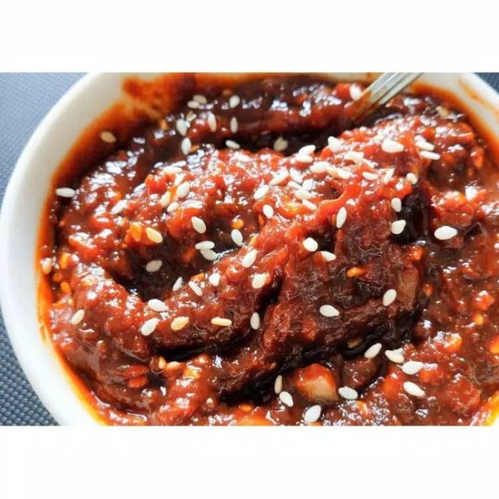 

Ready- Korean Ssamjang Sauce Garlic Sauce Korean Cocolan Bbq 500Gr