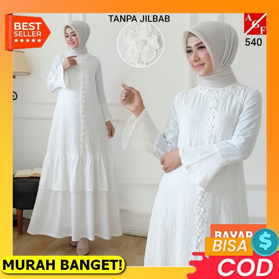 Ready Stok Gamis Nibras Terbaru 2022 / Gamis Dewasa / Baju Gamis Syari |Nb A97 Baju Gamis Syari Musl