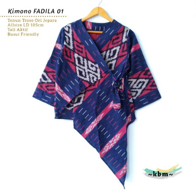 Blus tenun/atasan batik wanita/blus batik