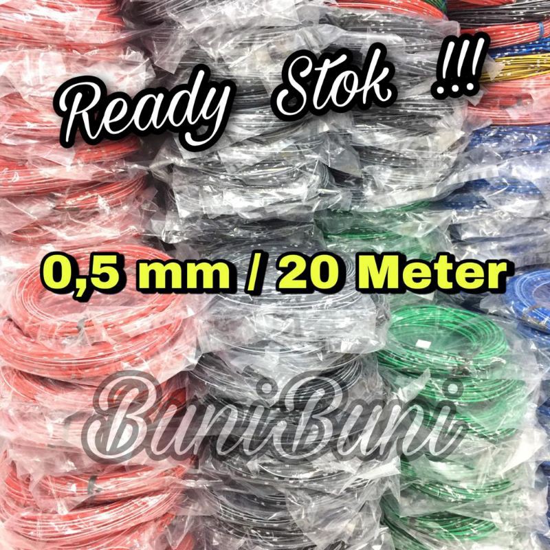 Kabel Bintik Body Bodi 0.5 MM Mobil Motor Serabut Tembaga Standart Astra 20 Meter