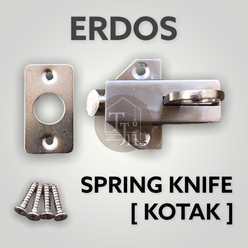 Kunci Jendela Spring Knife KOTAK Jumbo Tebal 1 Set