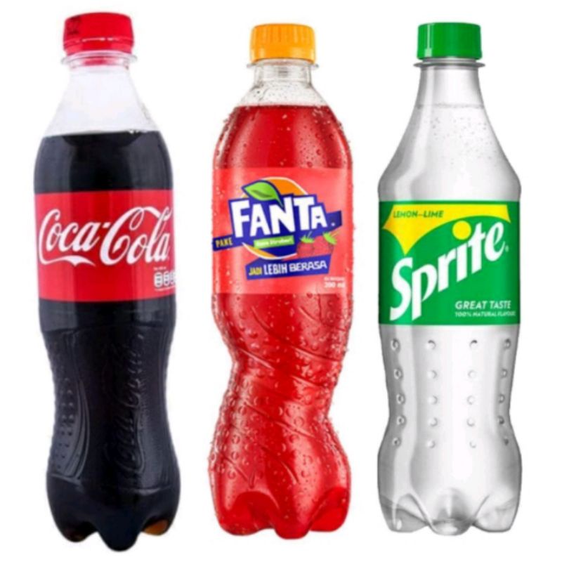 Jual Fanta sprite coca cola botol pet 390ml | Shopee Indonesia