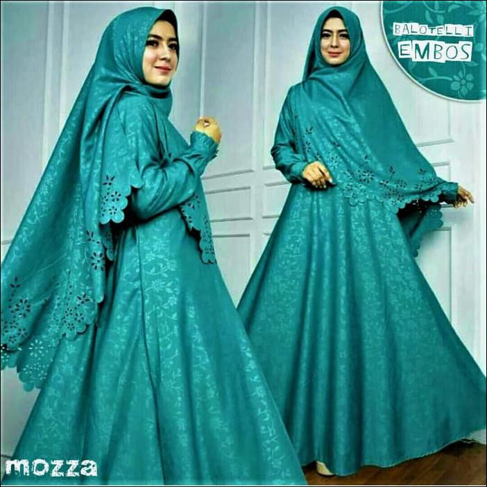 Sale Baju Gamis Syari - Gamis Muslim Hopylovy - Gamis Mozza Syari Dress Murah
