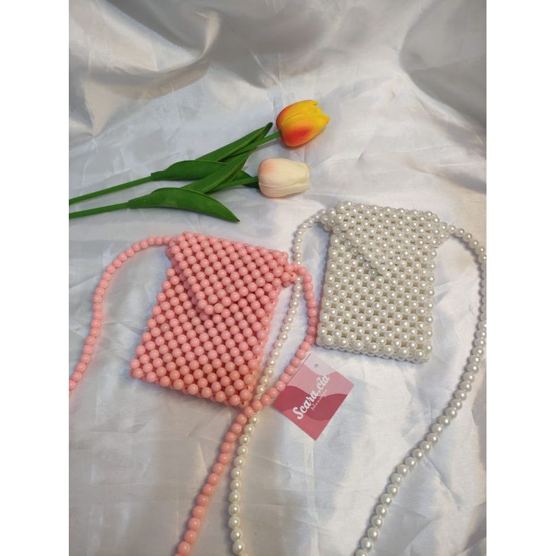 ✨ Glofie ✨ tas anak - tas manik manik - tas mutiara - pearl bag - beaded bag - rainbow bag