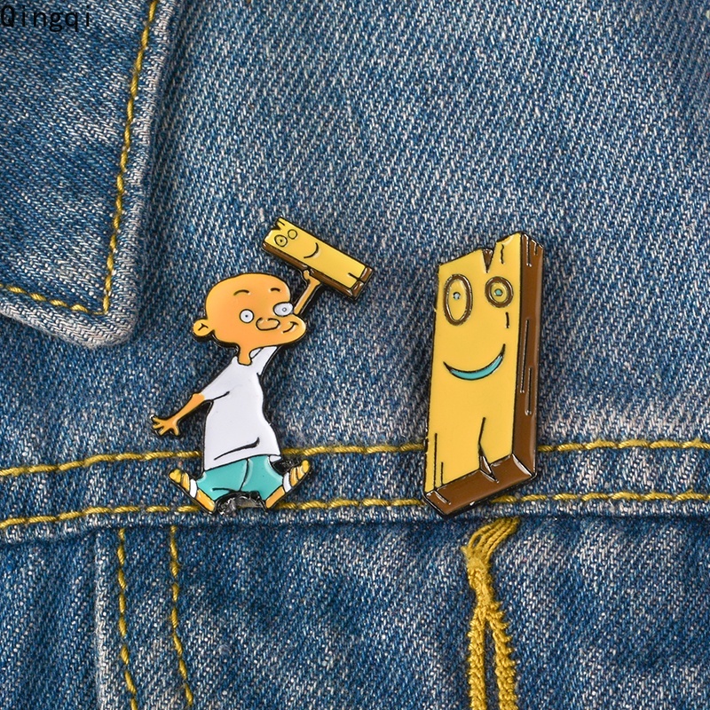 Bros Pin Enamel Desain Kartun Anime Jonny and Plank Untuk Hadiah Teman