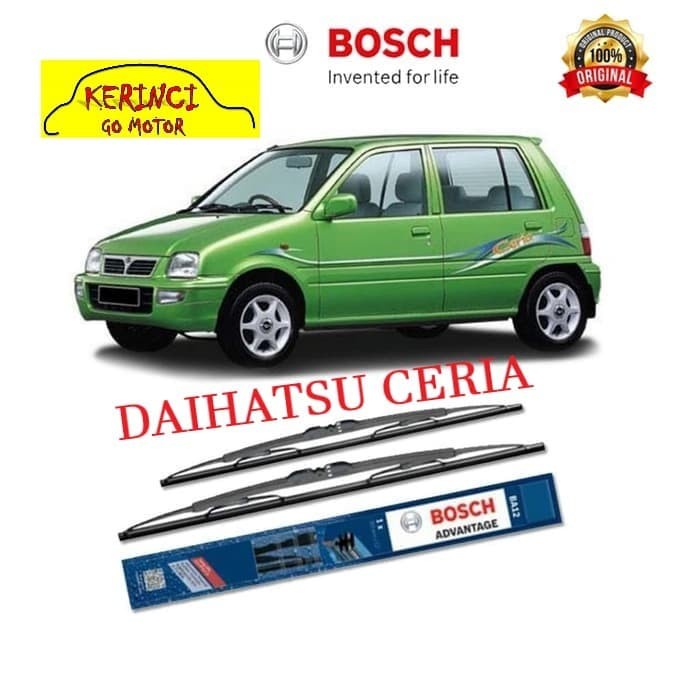 WIPER DAIHATSU CERIA BOSCH ADVANTAGE 18&quot; &amp; 16&quot; - WIPER BOSCH SEPASANG