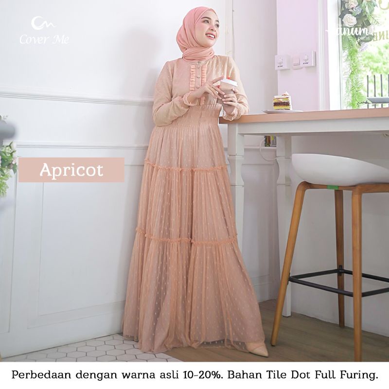 Ready  Hanum Dress set pasmina  by Cover me dress pesta