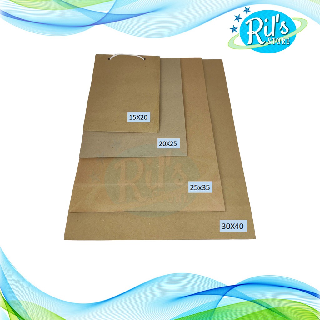 

RB Paperbag Coklat Polos 30x40x10cm - 30 X 40X 10 CM