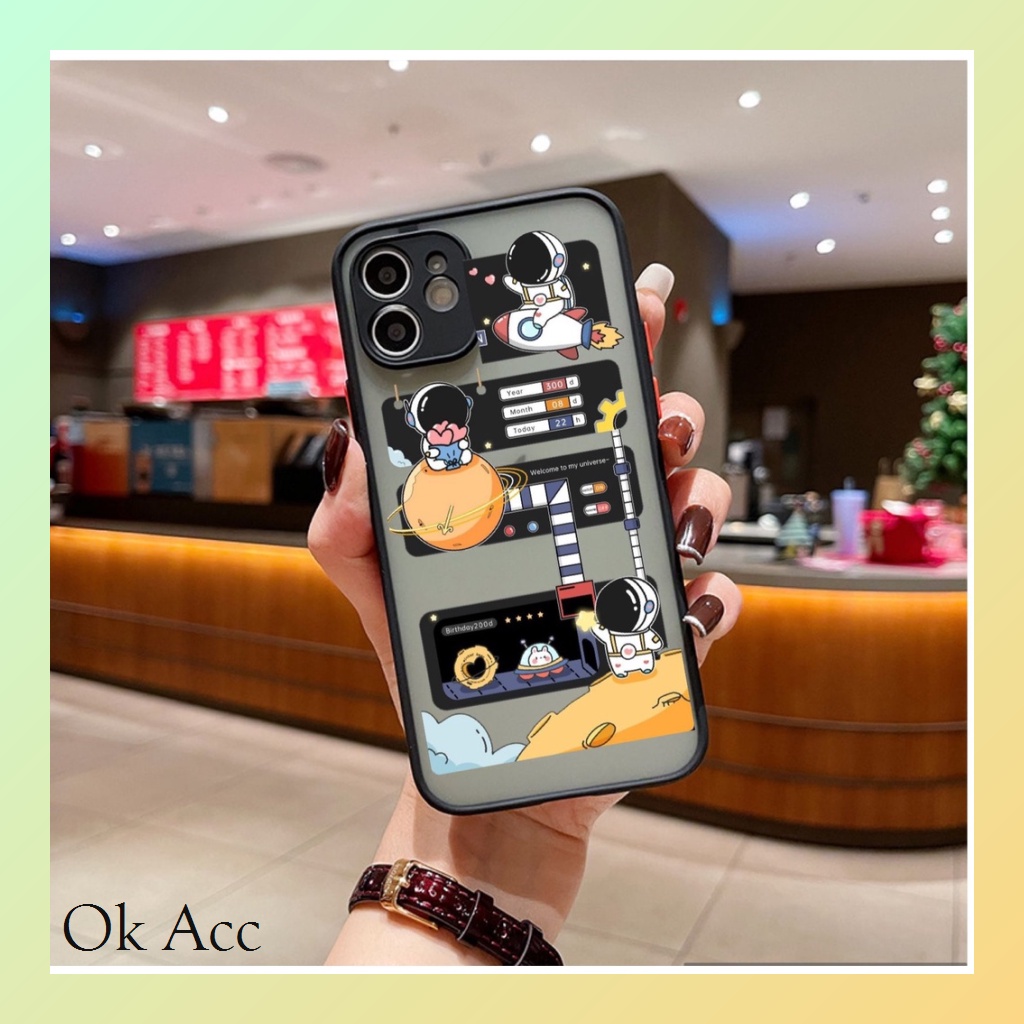 Softcase Motif NASA AA16 for Infinix Hot 8 9 10 10s 10t 11 11s 12 12i Play Note 7 Lite Smart 4 5 6 6+ HD NFC