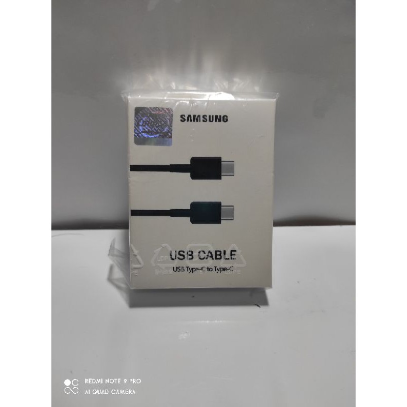 Kabel Charger Samsung Note 10 Original  Type C to Type C Kabel Data Ori Samsung Type C to Tpye C
