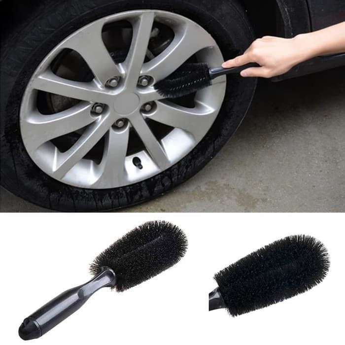 Sikat Velg Pembersih Velg Pelek Semir Ban Mobil Motor Wheel Brush