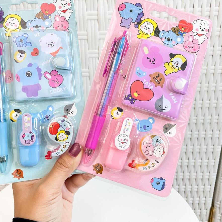 

Brands❄️ PAKET ALAT TULIS 4 IN 1 MINI BT21 BTS SOLATIP PULPEN STABILO UNIK LUCU BERKUALITAS Terbaru 3.3/GROSIR/(Terbaik)/DISKON BRANDS FESTIVAL/Terbaik