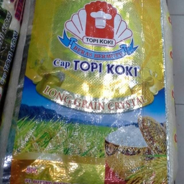 

Beras Topi Koki Long Grain 10 kg | TopiKoki 10kg Pulen Premium