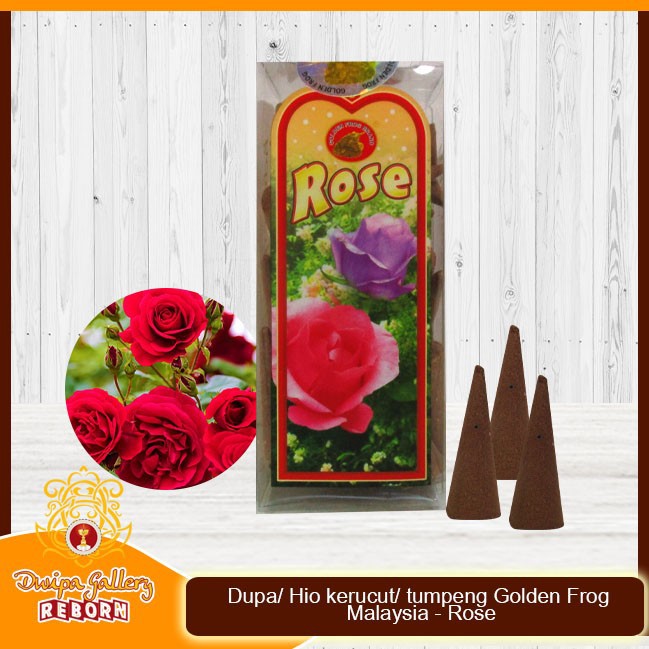 Dupa/ Hio kerucut/ tumpeng Golden Frog Malaysia - Rose