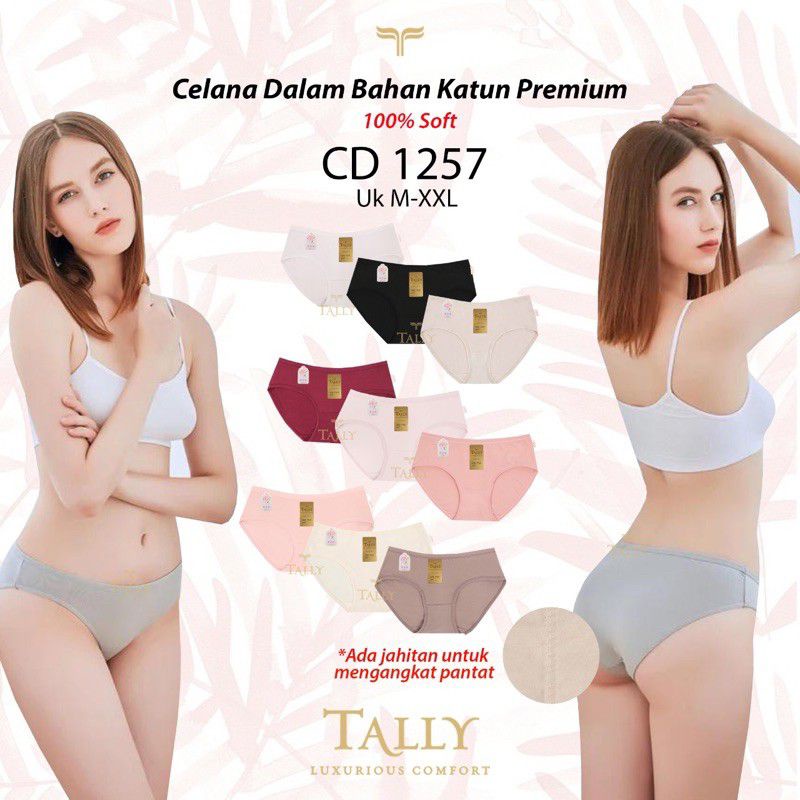 Cd Wanita Tally 1257 Celana dalam Katun Premium Basic