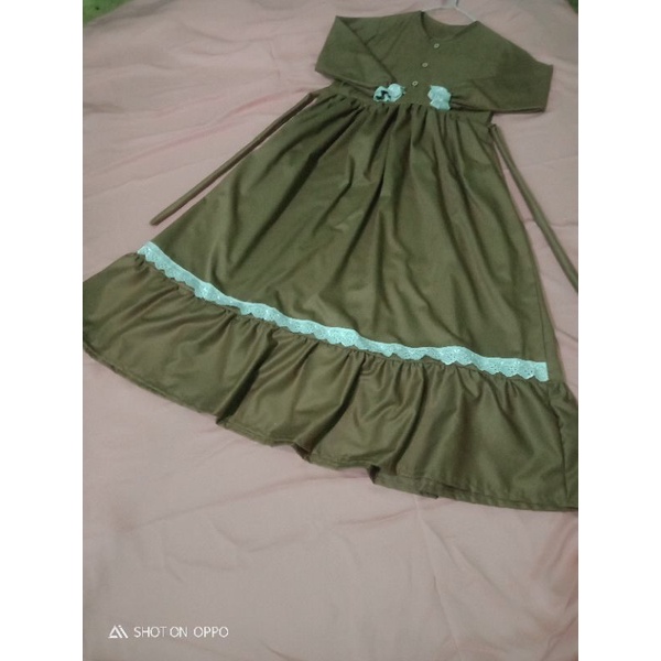 gamis anak 10-15 tahun katun toyobo impor.