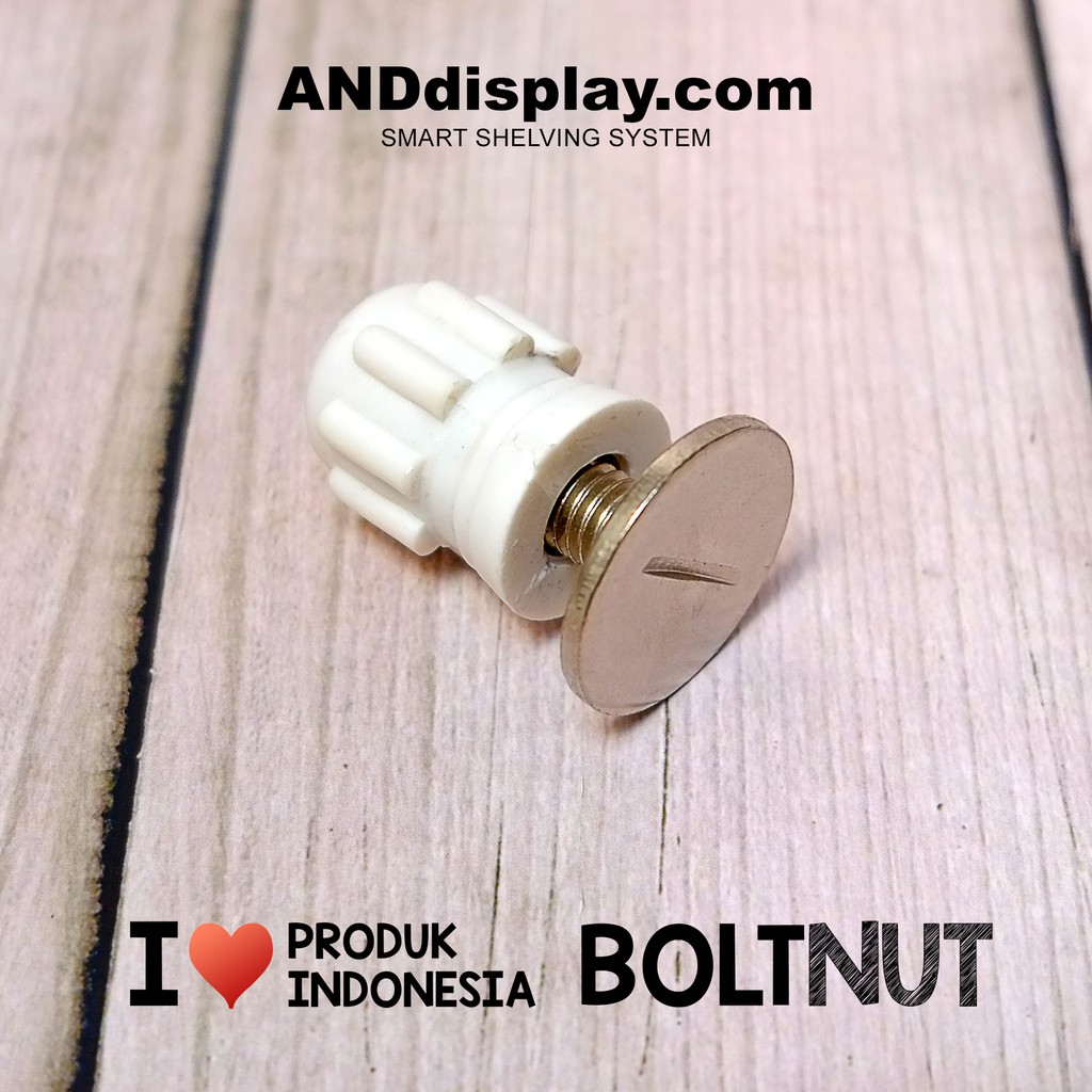 TUTUP PIPA BULAT 1 INCH ISI 2 PCS BOLT NUT 1&quot; BOLTNUT DAUN BRACKET HANGER 30 CM