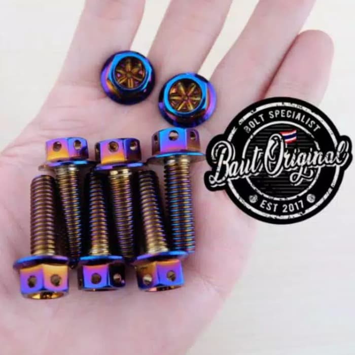 baut probolt blue flower 8x25 drat 12 panjang 2.5cm original heng