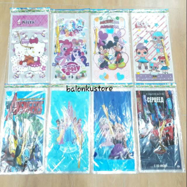 

[BESAR] PLASTIK ULANG TAHUN/PLASTIK SOUVENIR ULANG TAHUN/PLASTIK SNACK ULANG TAHUN