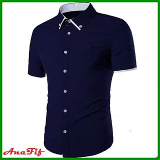 Kemeja Pria Baju Pria Lengan Pendek Katun Polos Variasi Kemeja Pria Baju Pria Lengan Pendek Katun Polos Variasi