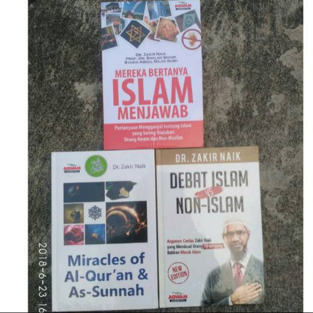 Paket Dr Zakir Naik Mereka Bertanya Islam Menjawab Miraclrs Quran dan As Sunnah Debat Islam Vs Non