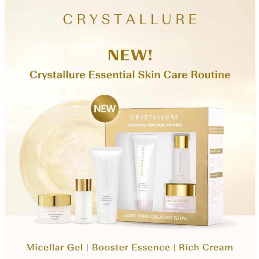 Crystallure by Wardah - Essential Skincare Routine | Paket Skin Care Mini Box