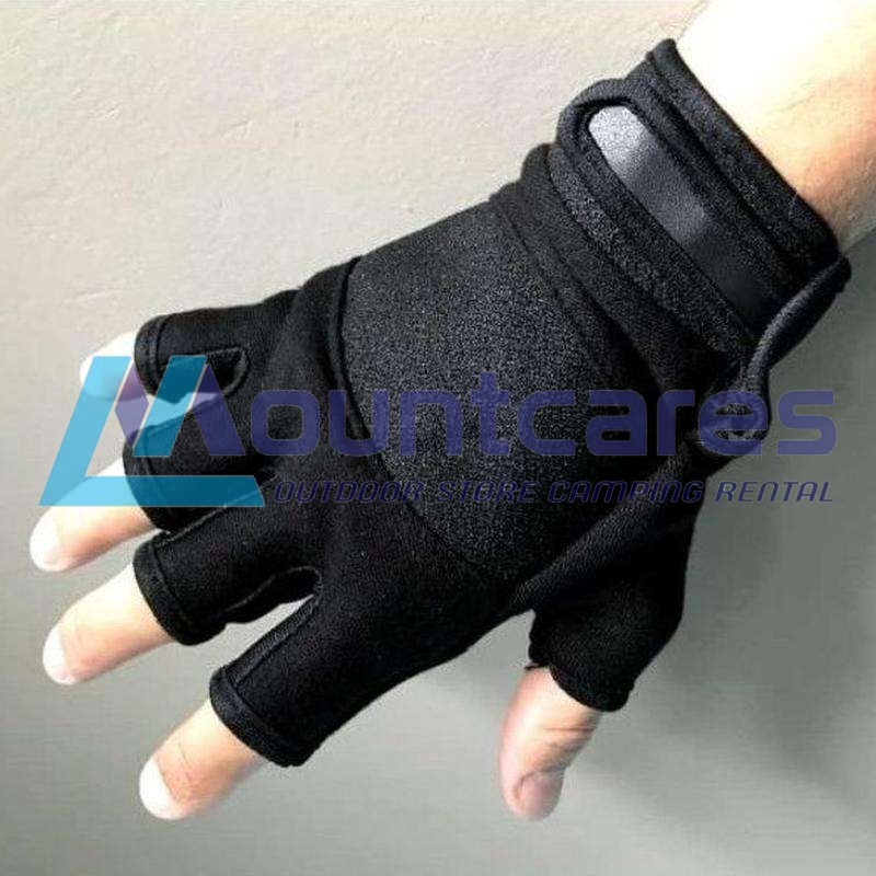 Sarung Tangan Half Finger Kain Emen Tebal Empuk  Sarung Tangan Motor  Sarung Tangan Sepeda/Outdoor