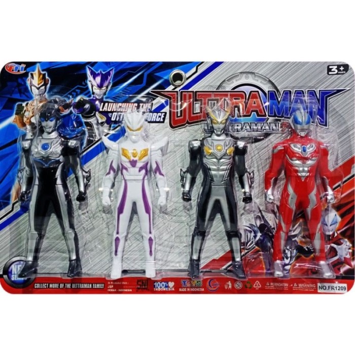 FR 1209 - Mainan Robot Ultraman Ultramen Heroes Isi 4 pc FR1209