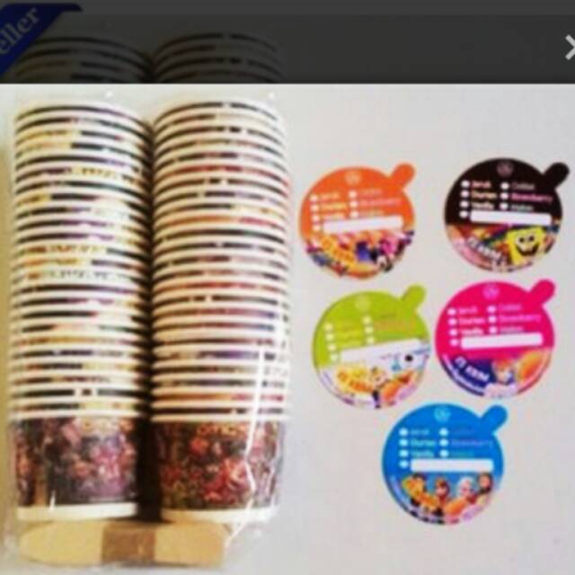 Cup Ice Cream kertas
