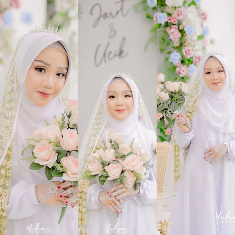 CUSTOM SIZE VEIL Pengantin Simple By Adelus