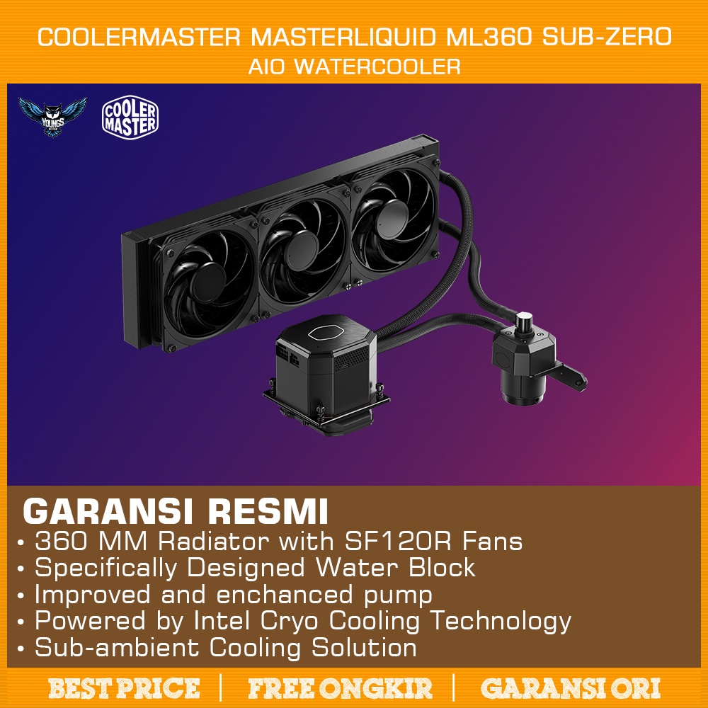 Cooler Master MASTERLIQUID ML360 SUB-ZERO | AIO Liquid Cooler 360mm