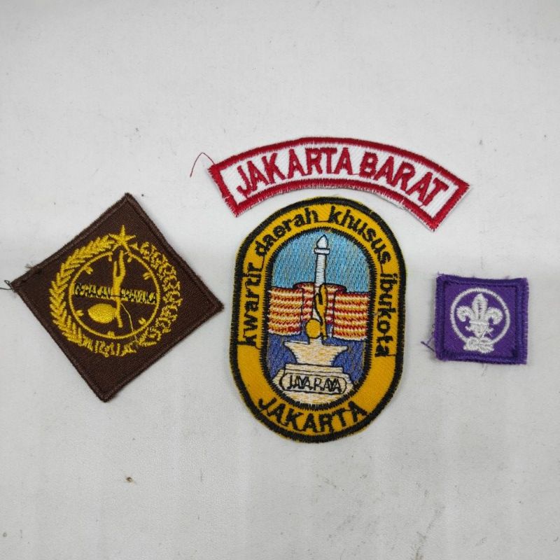 Patch logo Kwartir DKI JAKARTA pramuka full set lengkap