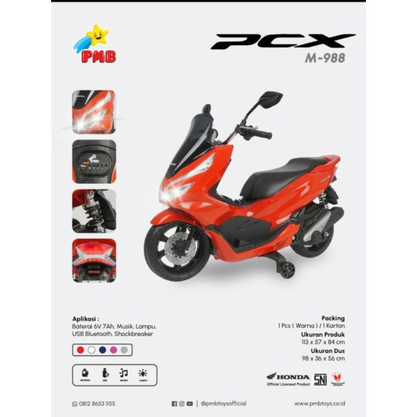 Motor Aki Anak Pcx M-988 Official Licensed Edition