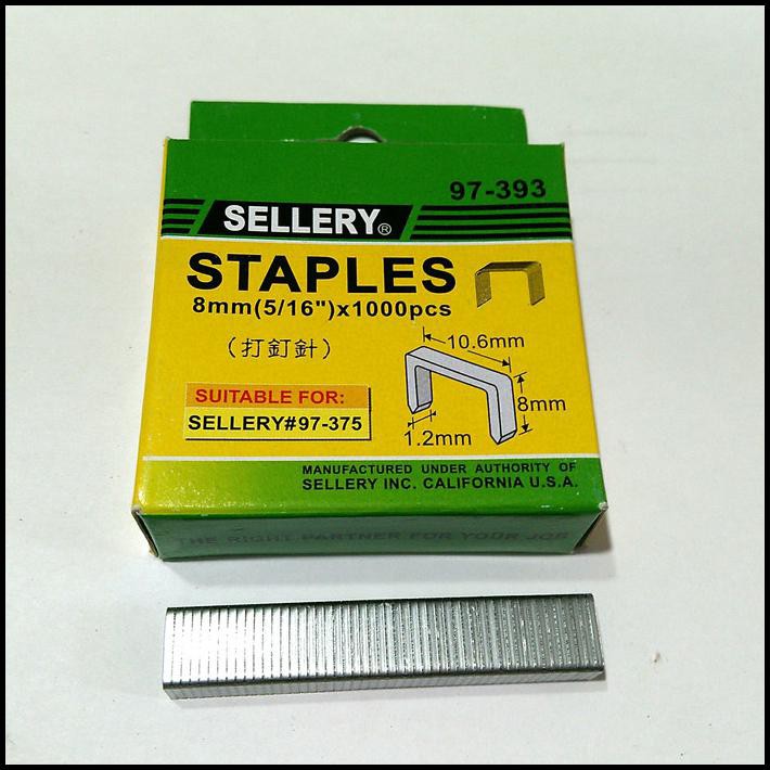 

Sellery Isi Staples - Gun Tacker 8mm - 5/16 Inch X 1000 Pcs