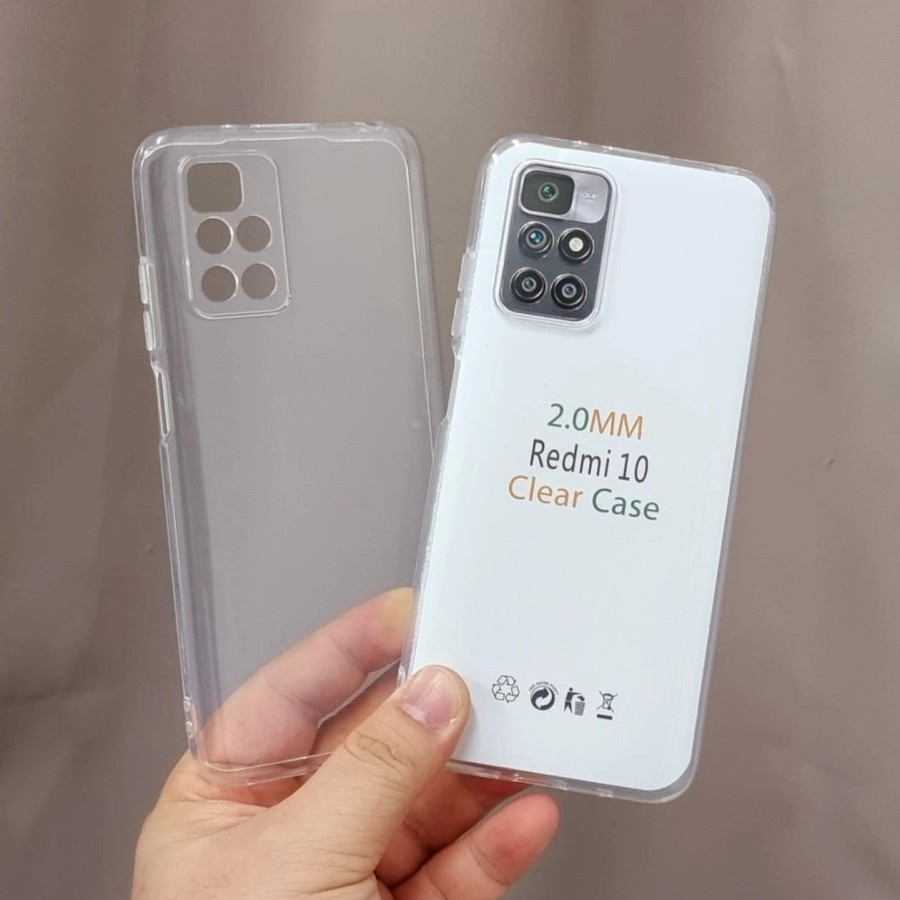 Case Xiaomi Redmi 10 10A 10 Prime Clear Case Tebal 2MM Transparant TPU Premium Softcase