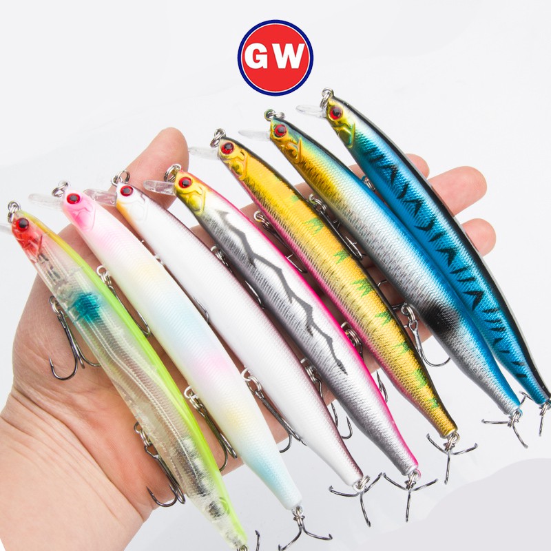 1PCS 19g/13.5cm Alat Pancing Umpan Pancing Buatan Umpan Pancing Alat Pancing Murah relix nusantara Umpan Mancing Heavy Sinking Minnow Umpan Ikan Umpan Mancing CrankSet Plastic Bait Kail Pancing CrankBait