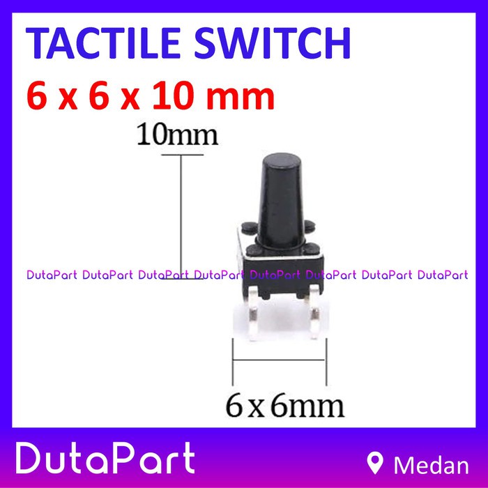 Tactile Switch Push Button 6x6x10 mm 6x6 x 10mm PCB Mount Mini Micro