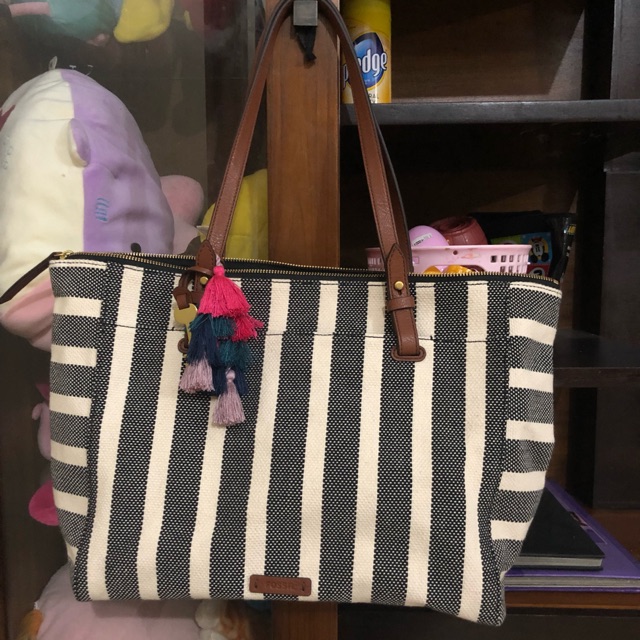 tas fossil tote preloved