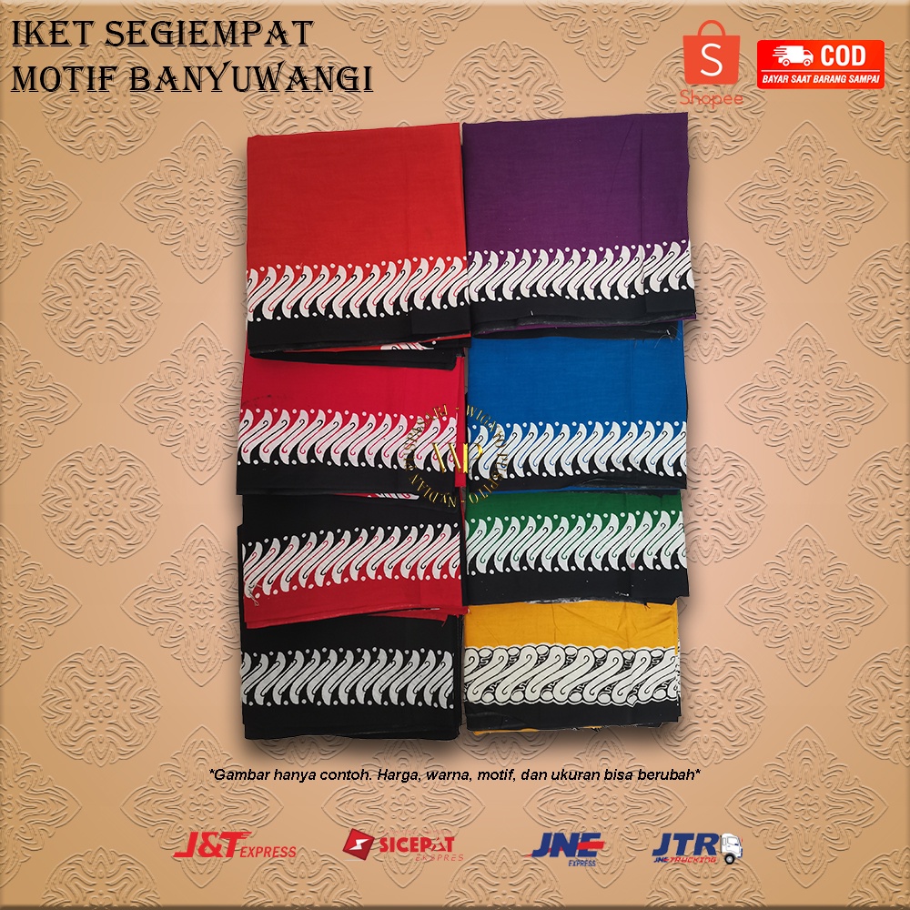 IKET UDENG SEGIEMPAT MOTIF BANYUWANGI