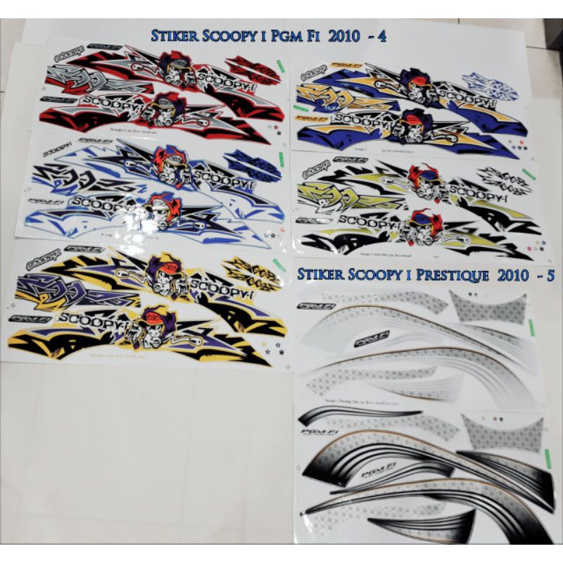 Stiker Scoopy 2010