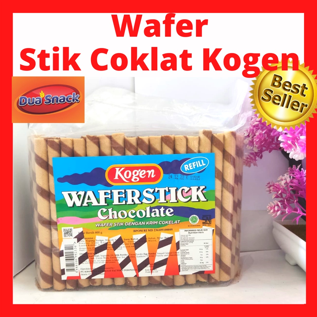 

Makanan Ringan Snack Cemilan Astor Kogen Wafer Stik Coklat 600gr Enak Lezat Renyah Manis Disukai Anak-Anak dan Dewasa