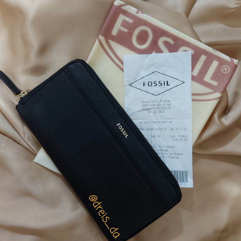 Dompet Fossil Original Tiegan Clutch black