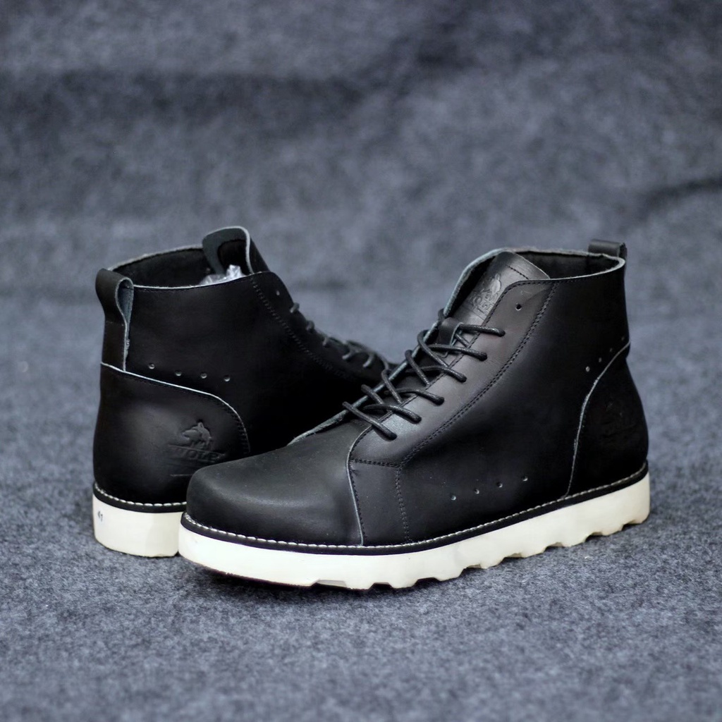 BASANJI BOOT - SEPATU BOOT PRIA KULIT ASLI PREMIUM CASUAL KERJA DAN ADVENTURE-  SEPATU PANTUS PRIA