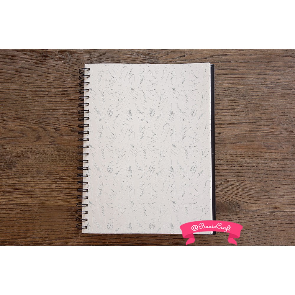 

Notebook / Sketchbook / Buku / Binder flower pattern