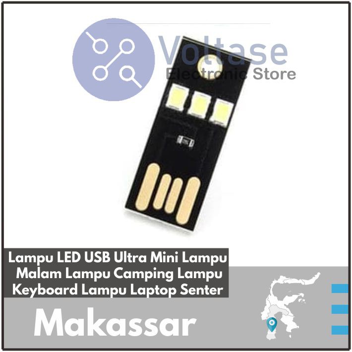 Lampu LED USB Mini Camping Keyboard Laptop Senter Powerbank