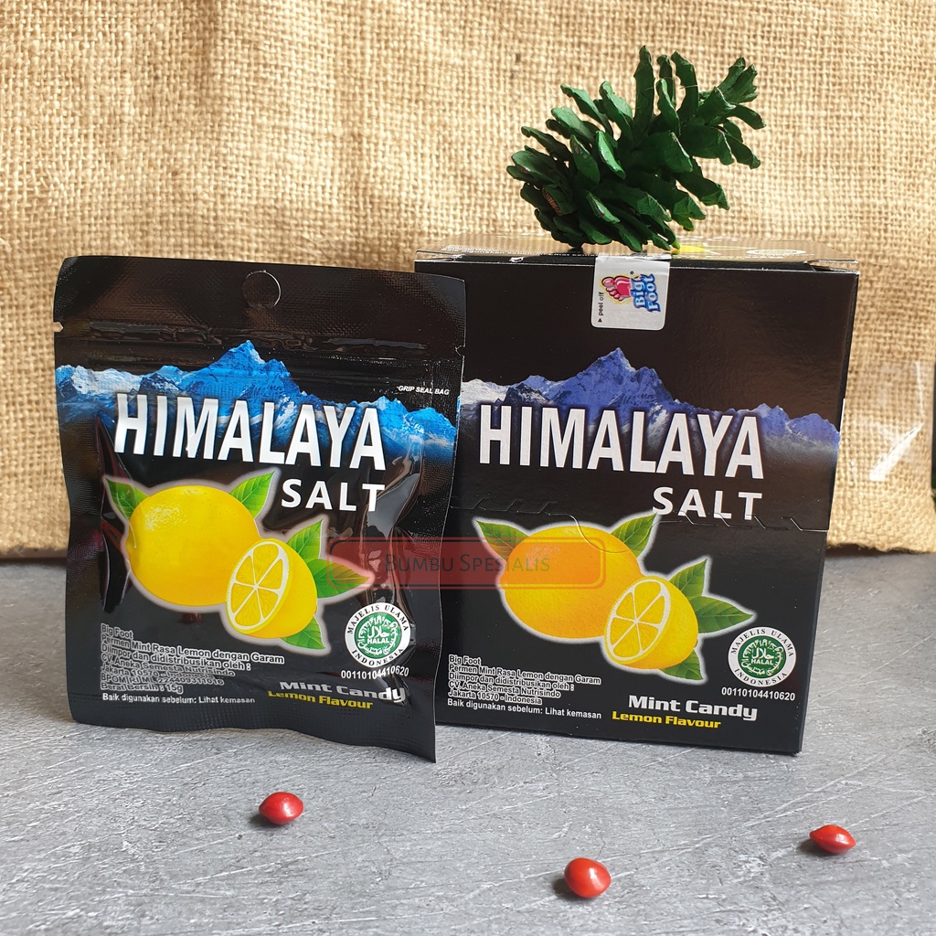 Jual Himalayan Salt Candy Permen Himalayan Lemon Mint / Big Foot Indonesia