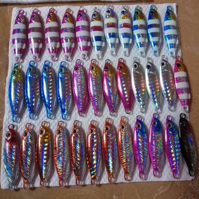 Metal jig 30 gr GID fosfor | Shopee Indonesia