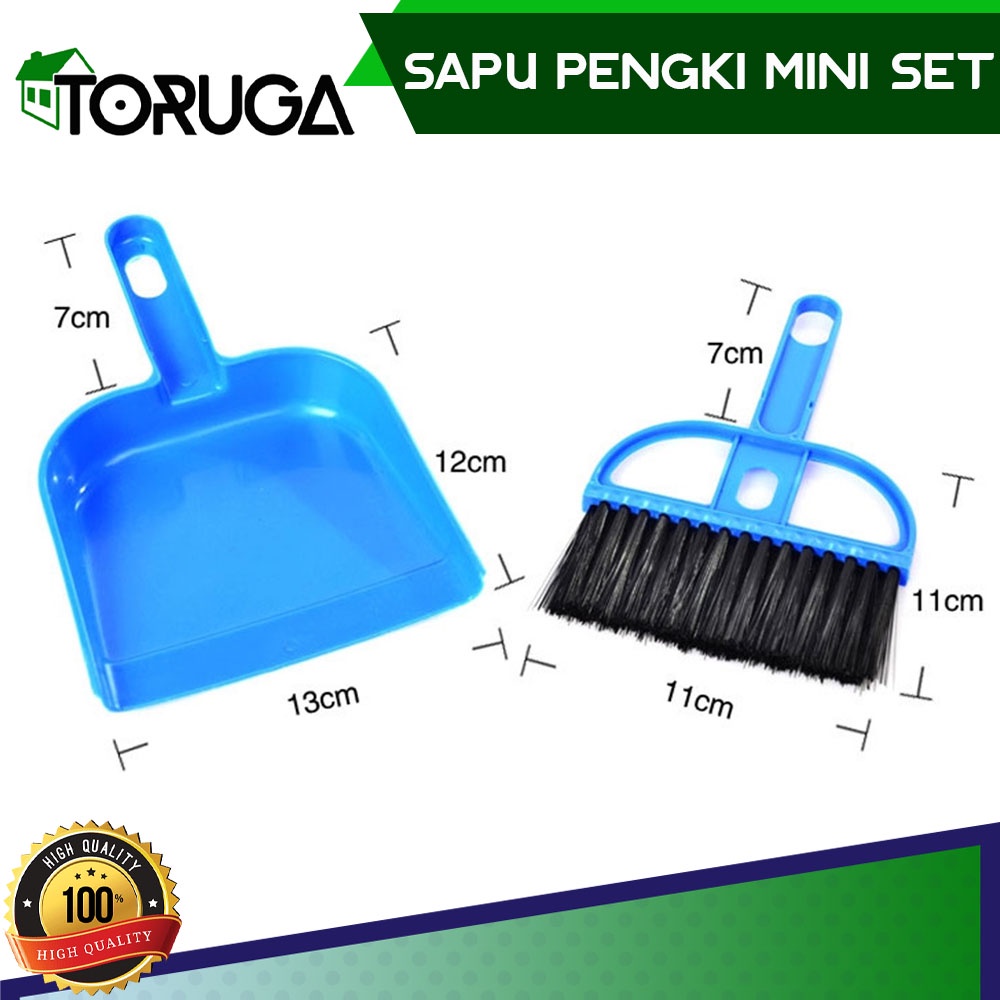 Sapu Serokan Mini Pengki Set Pembersih Debu Mobil Keyboard warna warni high quality