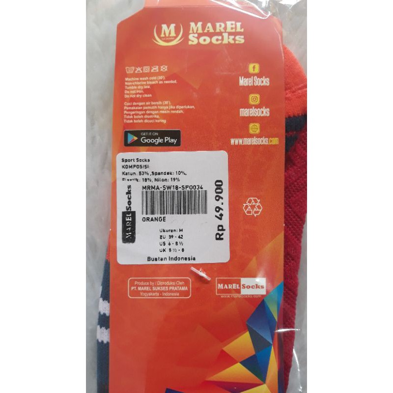 Marel Socks - Kaos Kaki Olahraga Pria - Ankle Sport Sock - Premium Quality